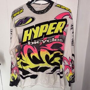 HYPER Bicycles Neon Graphic Long Sleeve Jersey size XL
